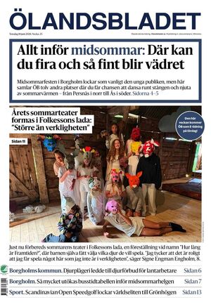 Förstasida Ölandsbladet
