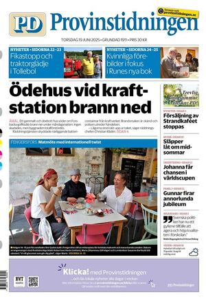 Förstasida Provinstidningen Dalsland