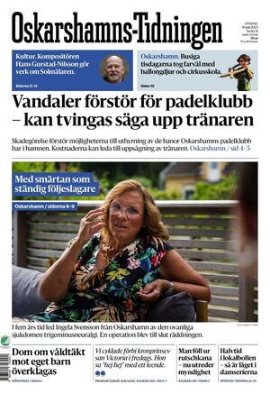 Förstasida Oskarshamns-Tidningen