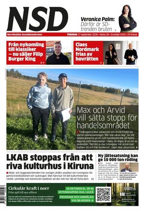 Förstasida Norrländska Socialdemokraten