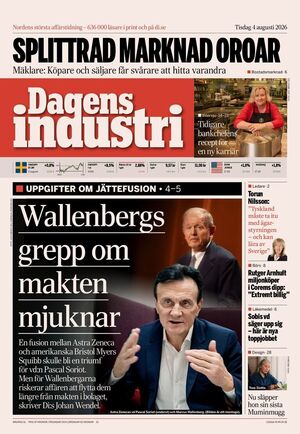Förstasida Dagens industri
