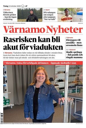 Förstasida Värnamo Nyheter