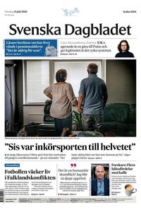 Förstasida Svenska Dagbladet