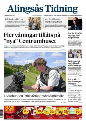 Förstasida Alingsås Tidning
