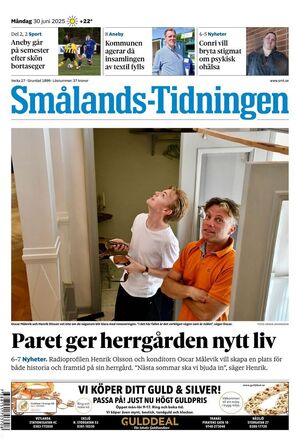 Förstasida Smålands-Tidningen