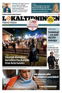 Förstasida Lokaltidningen Malmö Väster