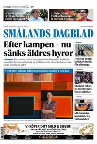 Förstasida Smålands Dagblad