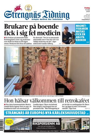 Förstasida Strengnäs Tidning