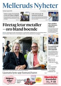 Förstasida Melleruds Nyheter