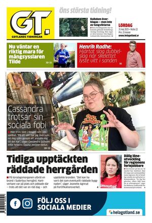 Förstasida Gotlands Tidningar