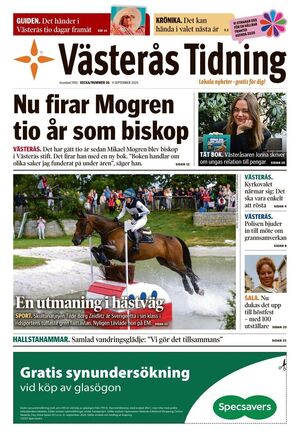 Förstasida Västerås Tidning