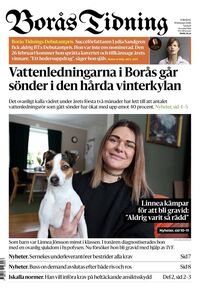 Förstasida Borås Tidning