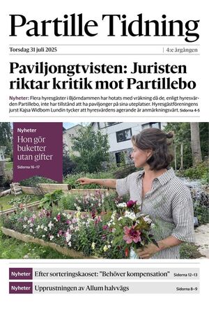 Förstasida Partille Tidning