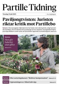 Förstasida Partille Tidning