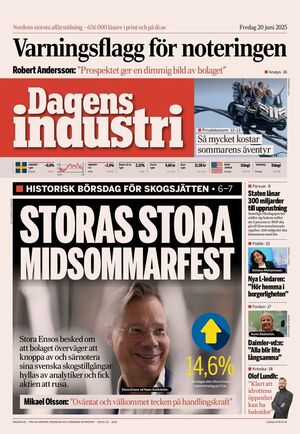 Förstasida Dagens industri