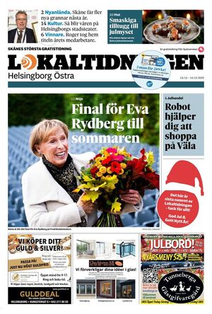 Förstasida Lokaltidningen Helsingborg