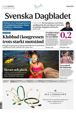 Förstasida Svenska Dagbladet