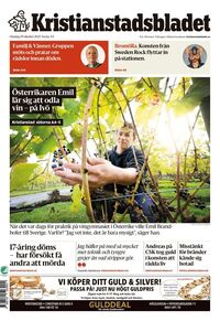 Förstasida Kristianstadsbladet
