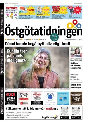 Förstasida Östgötatidningen