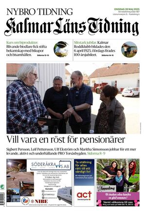 Förstasida Kalmar Läns Tidning