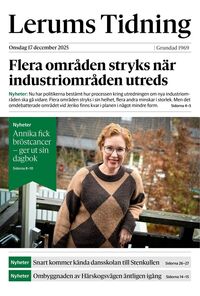 Förstasida Lerums Tidning