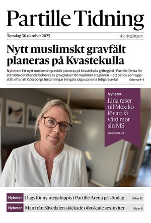 Förstasida Partille Tidning