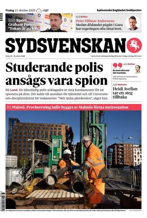 Förstasida Sydsvenskan Malmö