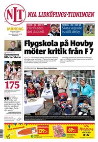 Förstasida Nya Lidköpings-Tidningen