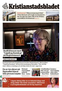 Förstasida Kristianstadsbladet