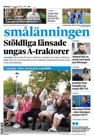 Förstasida Smålänningen