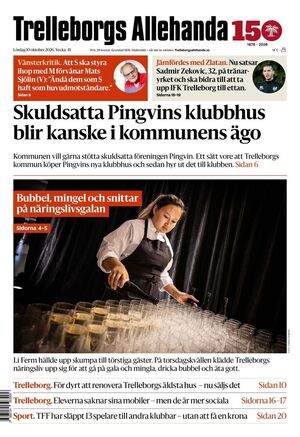 Förstasida Trelleborgs Allehanda