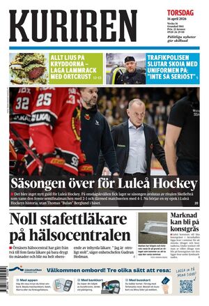 Förstasida Norrbottens-Kuriren