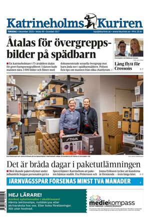 Förstasida Katrineholms-Kuriren