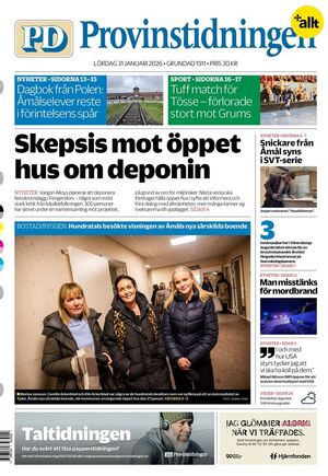 Förstasida Provinstidningen Dalsland