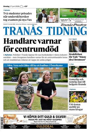 Förstasida Tranås Tidning