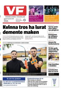 Förstasida Värmlands Folkblad