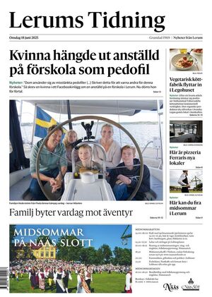 Förstasida Lerums Tidning