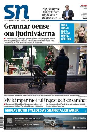 Förstasida Södermanlands Nyheter
