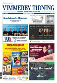 Förstasida Vimmerby Tidning