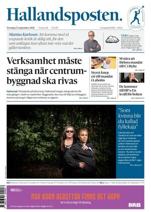 Förstasida Hallandsposten