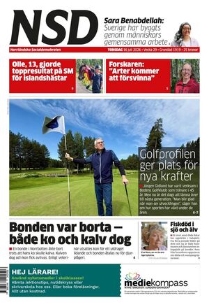 Förstasida Norrländska Socialdemokraten