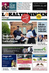 Förstasida Lokaltidningen Kävlinge