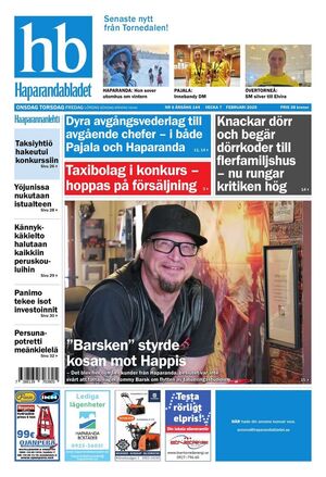 Förstasida Haparandabladet