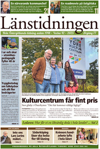 Förstasida Länstidningen Östergötland
