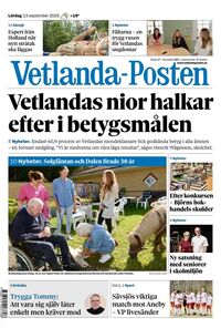 Förstasida Vetlanda-Posten