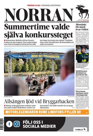Förstasida Norran