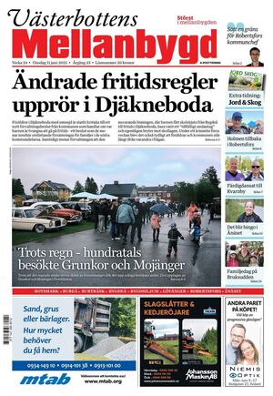 Förstasida Västerbottens Mellanbygd