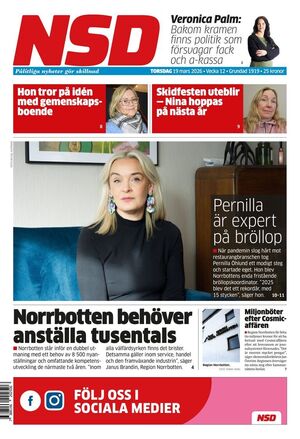 Förstasida Norrländska Socialdemokraten