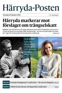 Förstasida Härryda-Posten