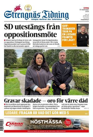 Förstasida Strengnäs Tidning